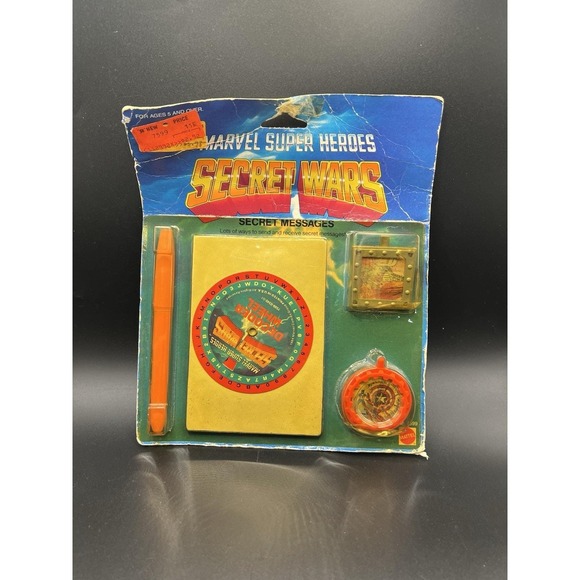 Mattel Other - 1984 Marvel Secret Wars Secret Messages Decoder Set Mattel Vintage